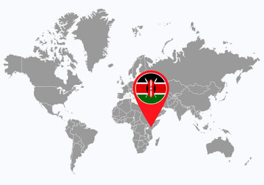 Visum för Kenya på flygplatsen