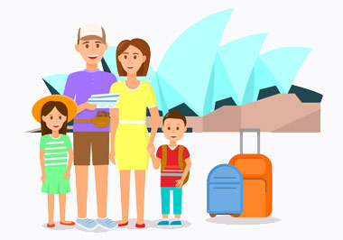 Visado Australia para niños